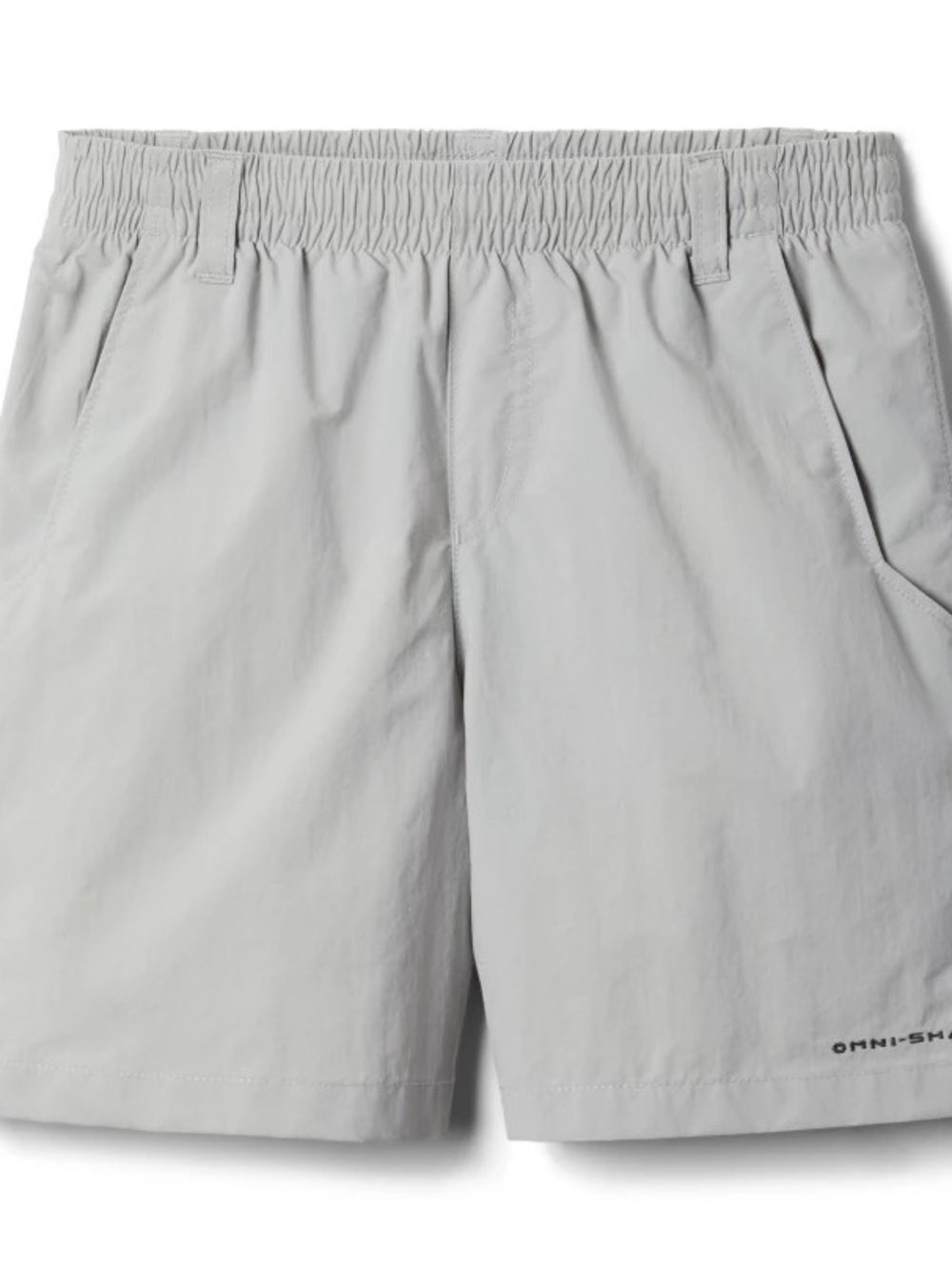 Columbia Light Gray Men's Elastic-Waist Athletic Shorts